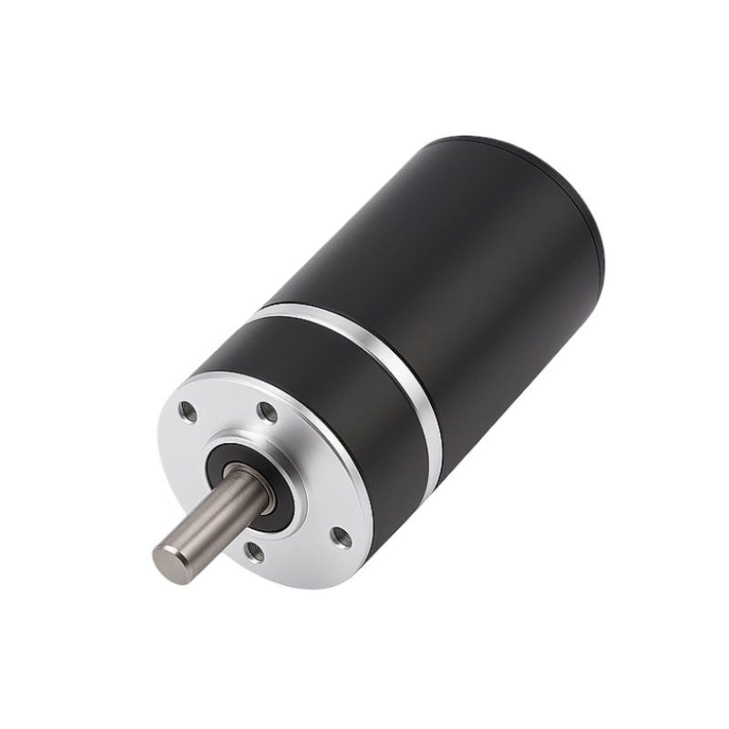 black brushless DC motor with metallic components